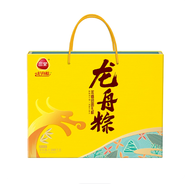 三全龙舟粽 浓情团圆礼盒装 1.398kg端午粽子，郑州三全粽子总代理