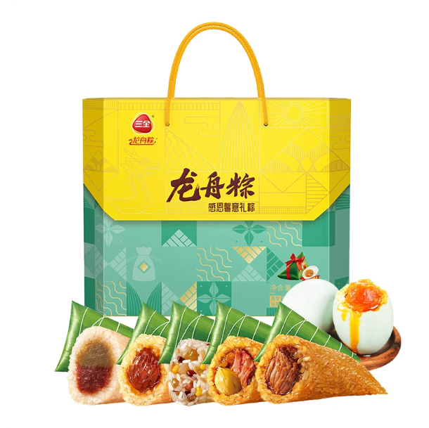 三全感恩馨意礼粽12粽4蛋送礼1400g 郑州三全粽子批发价格