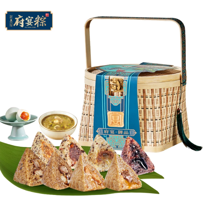 鲜品屋粽子1.54kg府宴御品端午节礼品礼盒团购批发伴手礼送礼